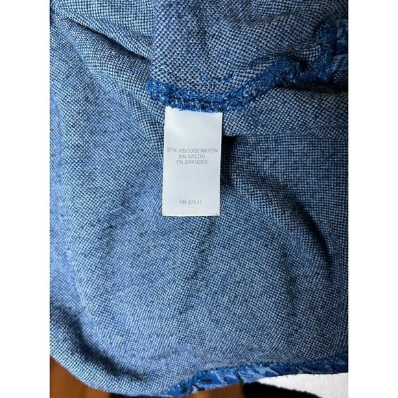 J Jill Long Sleeved Shirt, Blue, Medium - Picture 5 of 6